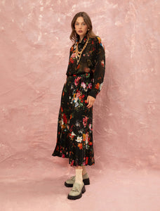 OVERSIZED CHIFFON SHIRT - STILL LIFE