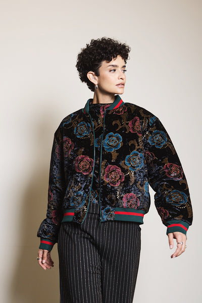 Bomber Velvet Roses