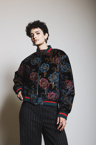 Bomber Velvet Roses