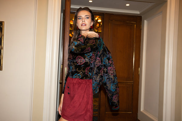 Bomber Velvet Roses