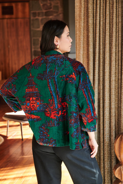 Pagoda Forest Velvet Jacket