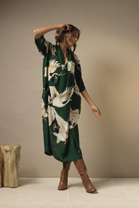 Stork Forest Green Rachel Dress