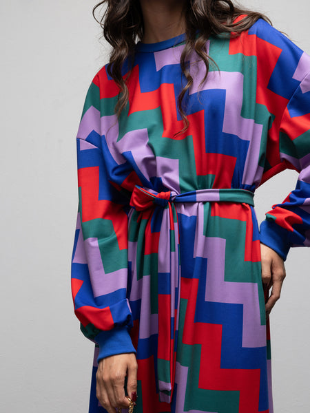 MARISA DRESS - ZIGZAG