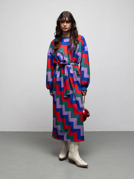 MARISA DRESS - ZIGZAG