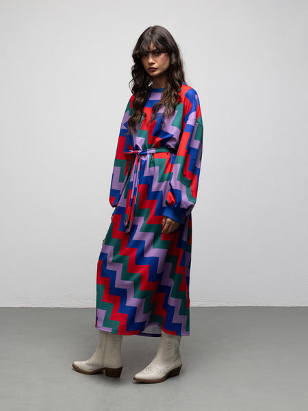 MARISA DRESS - ZIGZAG
