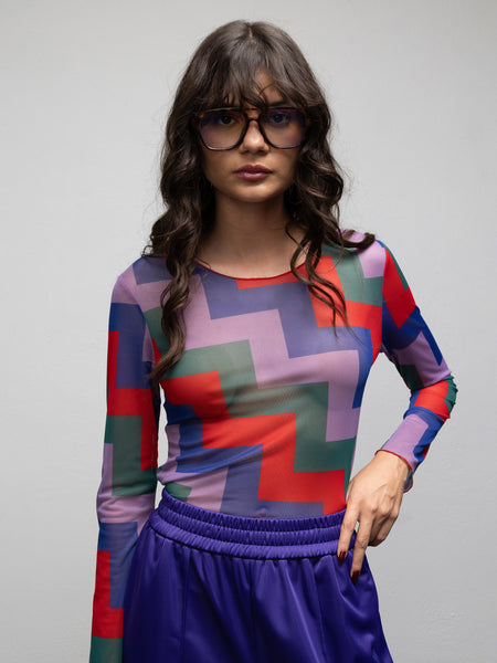 REMIX TOP - ZIG ZAG