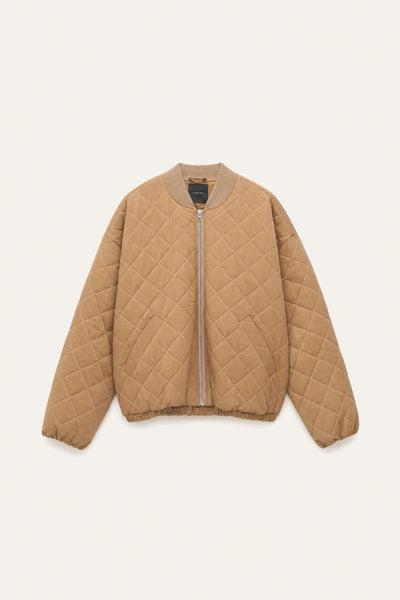 Quilted Cotton-blend Bomber Jacket (colors)