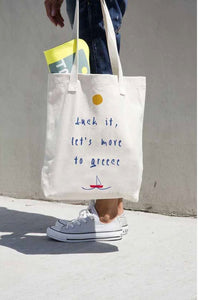 Fuck it, let's move to Greece Tote Bag