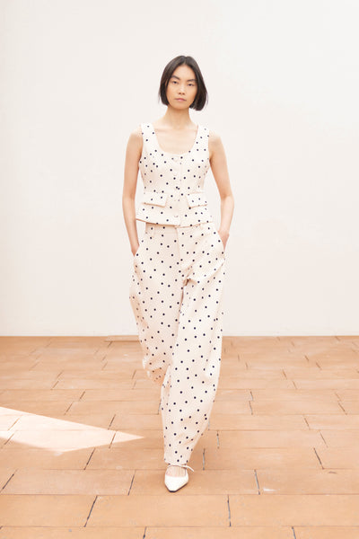 Yellow Polka-dot Vest