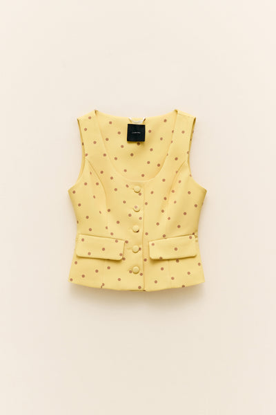 Yellow Polka-dot Vest