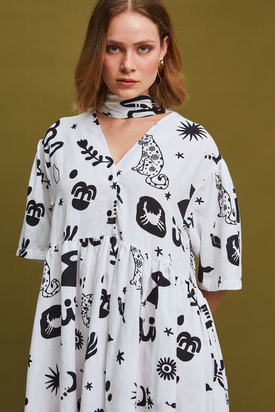 The Linen Mini Dress - Astrid