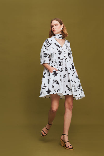 The Linen Mini Dress - Astrid