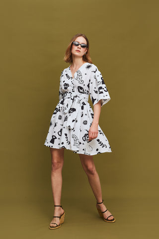 The Linen Mini Dress - Astrid
