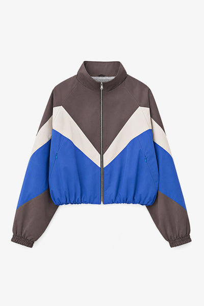 Vintage Style Bomber Jacket - Marrone
