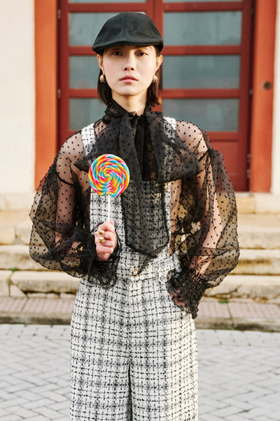 Tweed Overalls - Black