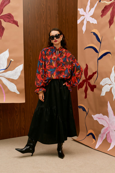 The Long Skirt - Black