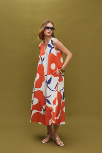 The V Long Dress - Blume