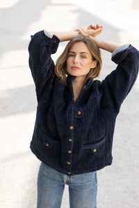Kalpana Jacket - Navy Corduroy