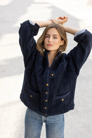 Kalpana Jacket - Navy Corduroy