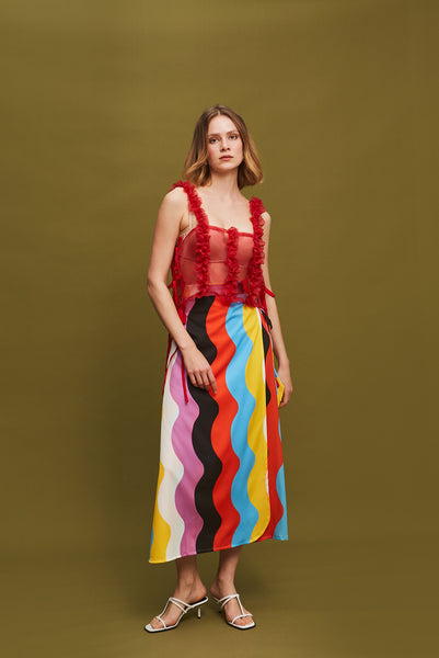 The Wrap Skirt - Sandia