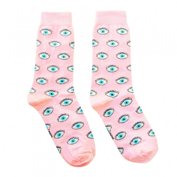 Pink Eye Socks