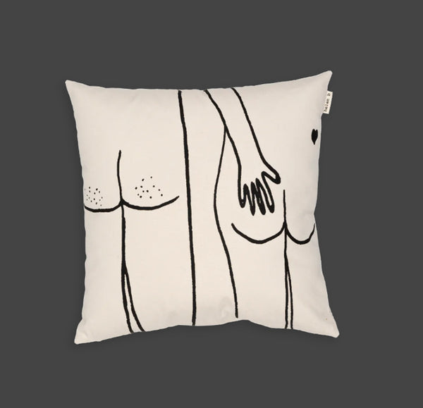 Cushion cover - Naked couple back