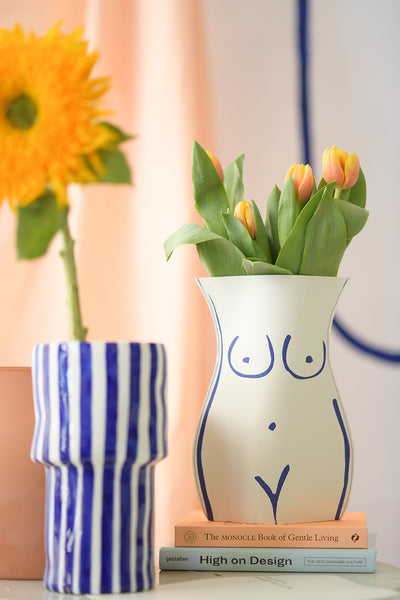 Boob Vase - Blue