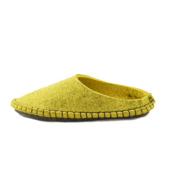 Felt Slippers - Yellow