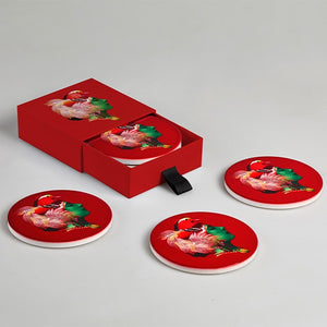 Set of 4 ceramic coasters - Canarbella