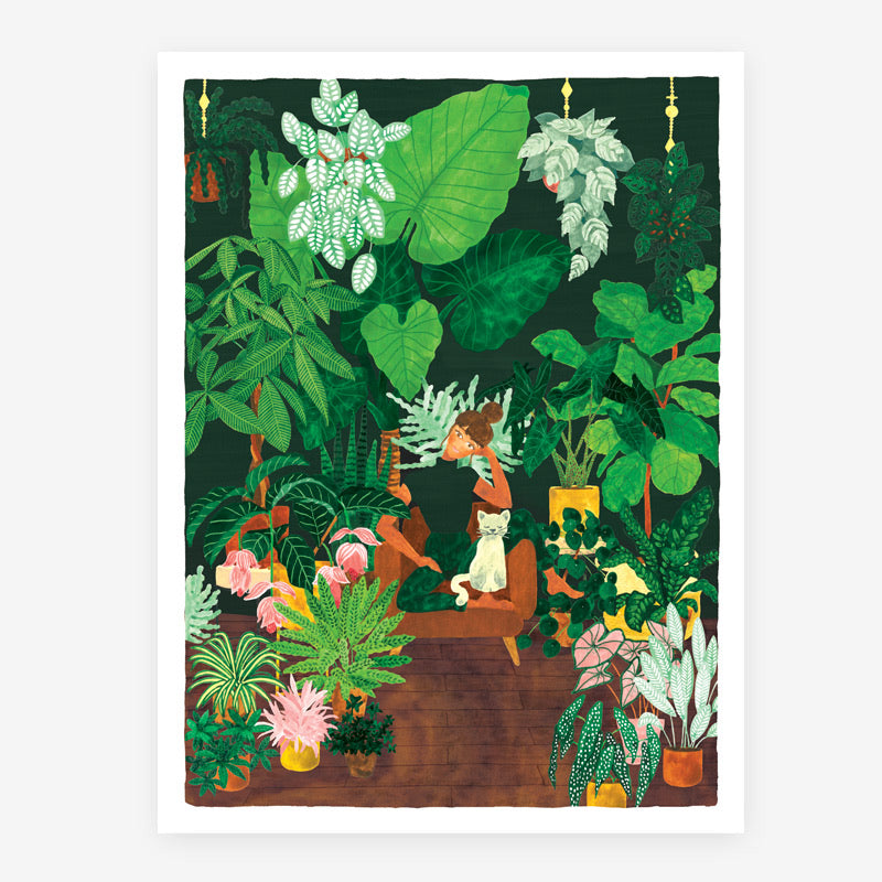 Plant Addict Lady A3 Poster