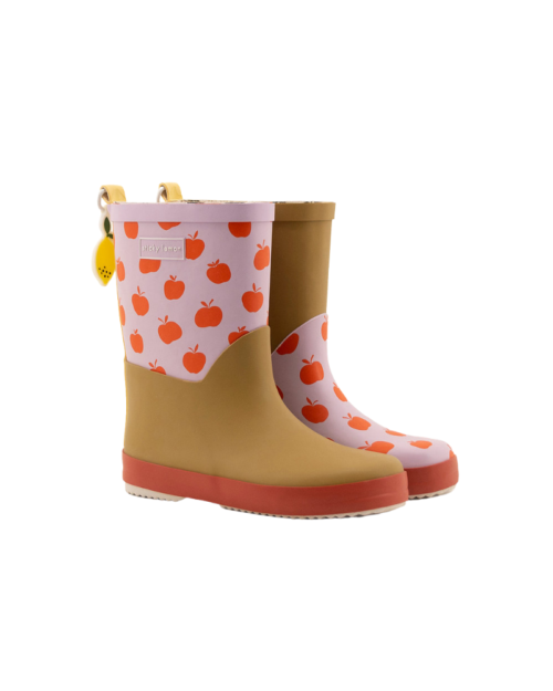 Rain boots | Special edition - mauve lilac + apple red + leaf green