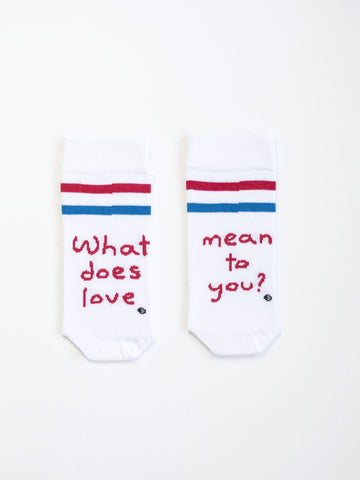 What does love mean to you Socks