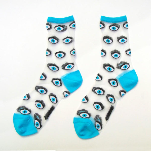 Transparent Eye Socks